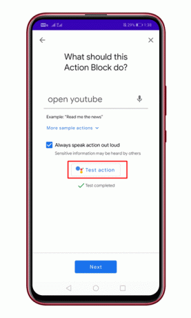 Action Blocks Androidis
