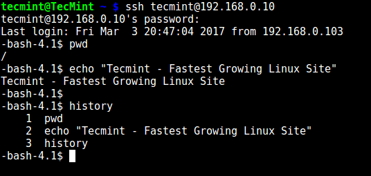 Вбудовані команди SSH