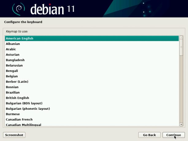 Debiani klaviatuuri valik