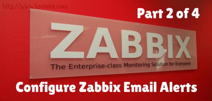 Konfigūruokite „Zabbix“ pašto įspėjimus