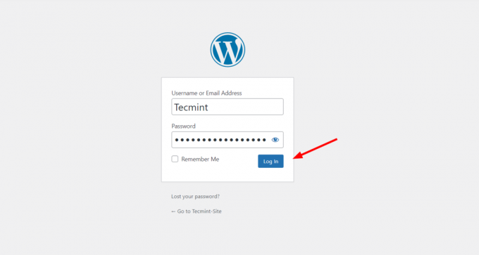 WordPressi administraatori sisselogimine